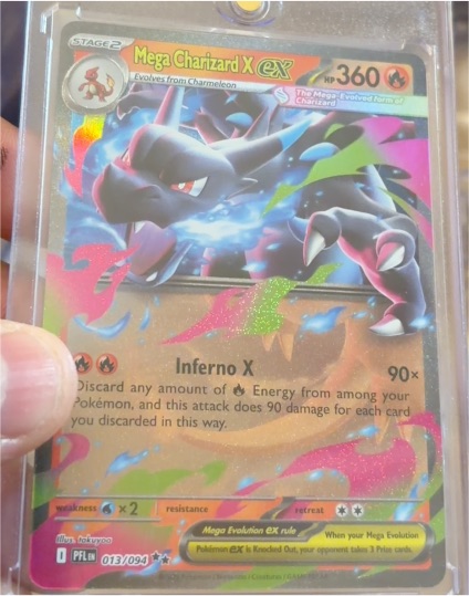 2025 Pokémon Mega Charizard X ex #013/094 Phantasmal Flames — front