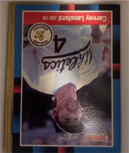 1988 Donruss #38 Carney Lansford — front
