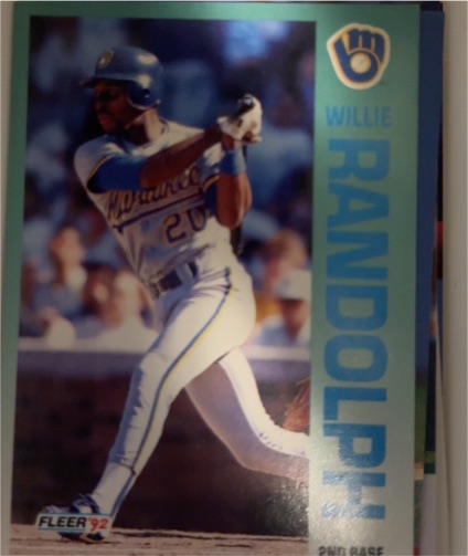 1992 Fleer #186 Willie Randolph — front