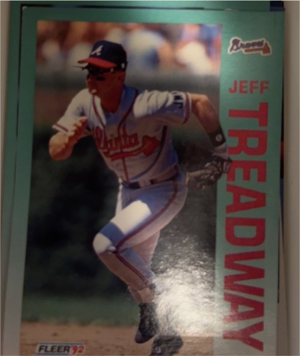 1992 Fleer #373 Jeff Treadway — front