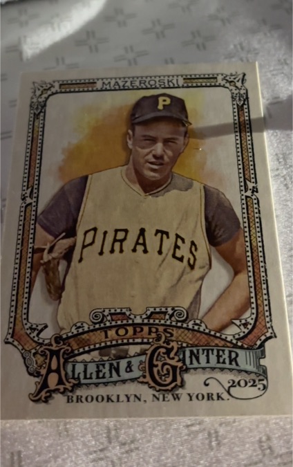 2025 Topps Allen & Ginter #326 Bill Mazeroski — front