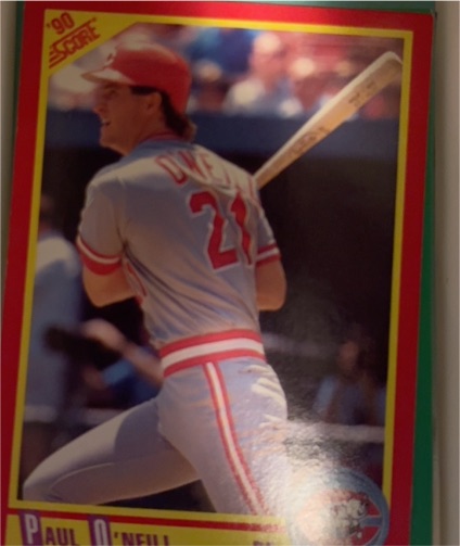 1990 Score #295 Paul O'Neill Cincinnati Reds — front