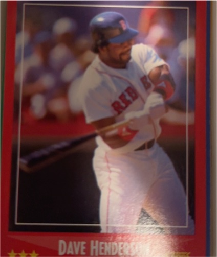 1988 Score #228 Dave Henderson — front