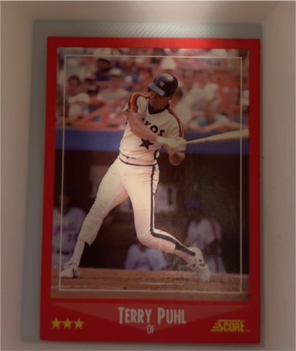 1988 Score #282 Terry Puhl — front