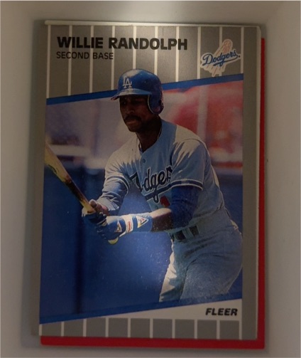 1989 Fleer Update #U-93 Willie Randolph — front
