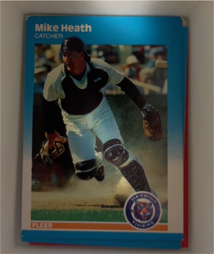 1987 Fleer Update #U-42 Mike Heath — front