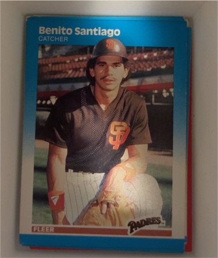 1987 Fleer #429 Benito Santiago — front