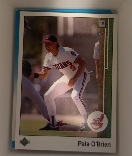 1989 Upper Deck #800 Pete O'Brien — front