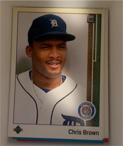 1989 Upper Deck #784 Chris Brown — front
