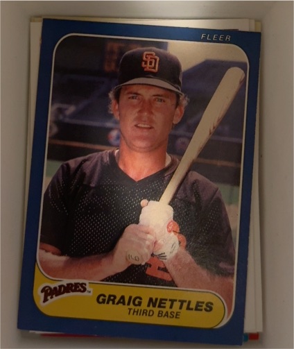 1986 Fleer #332 Graig Nettles — front
