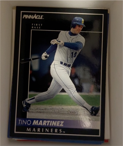 1992 Pinnacle #123 Tino Martinez — front