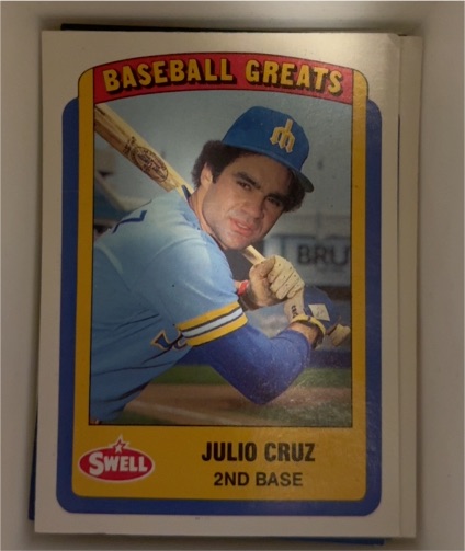 1990 Swell Baseball Greats #88 Julio Cruz — front