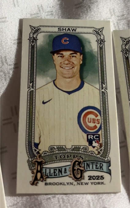2025 Topps Allen & Ginter #143 Matt Shaw — front