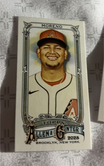 2025 Topps Allen & Ginter Mini Moreno — front