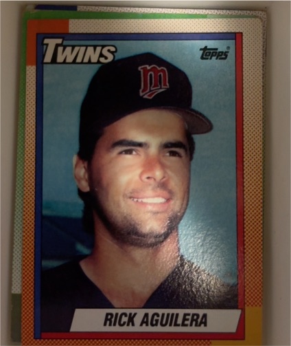 1990 Topps #711 Rick Aguilera — front