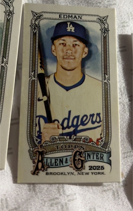2025 Topps Allen & Ginter Mini #203 Tommy Edman — front
