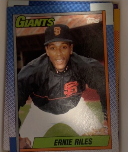 1990 Topps #732 Ernie Riles — front