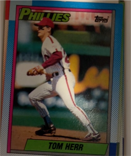 1990 Topps #297 Tom Herr — front