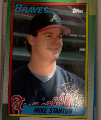 1990 Topps #694 Mike Stanton — front
