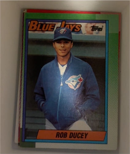 1990 Topps #619 Rob Ducey — front