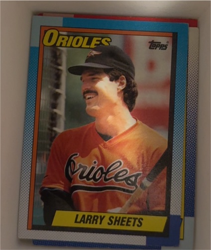 1990 Topps #708 Larry Sheets — front
