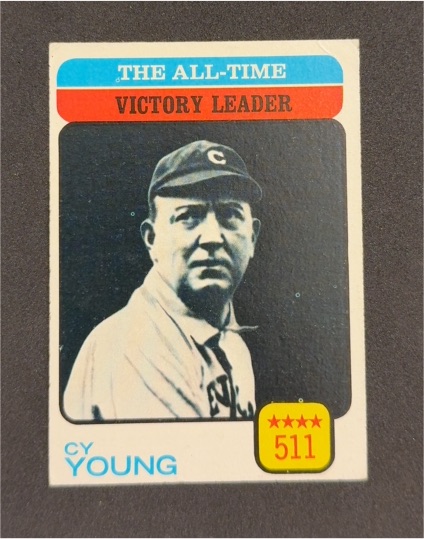 1973 Topps #477 Cy Young The All-Time Victory Leader — front