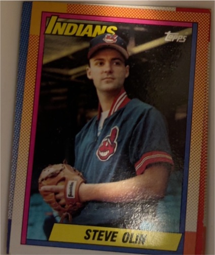 1990 Topps #433 Steve Olin — front