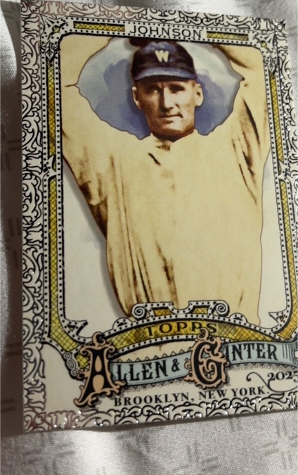 2025 Topps Allen & Ginter #332 Walter Johnson — front