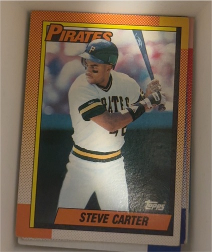 1990 Topps #482 Steve Carter — front