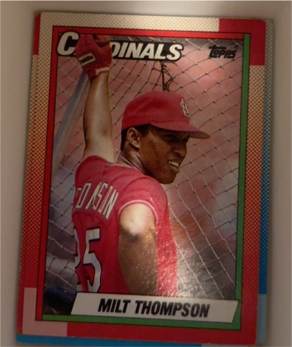1990 Topps #688 Milt Thompson — front