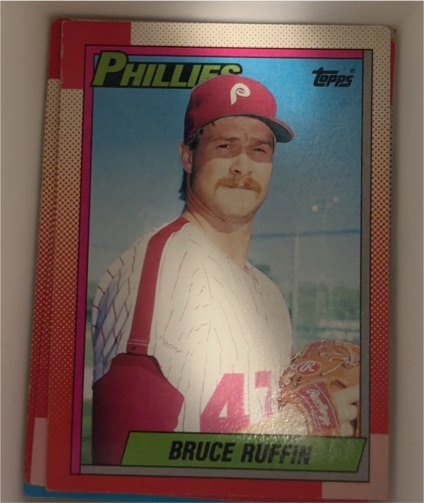 1990 Topps #22 Bruce Ruffin — front