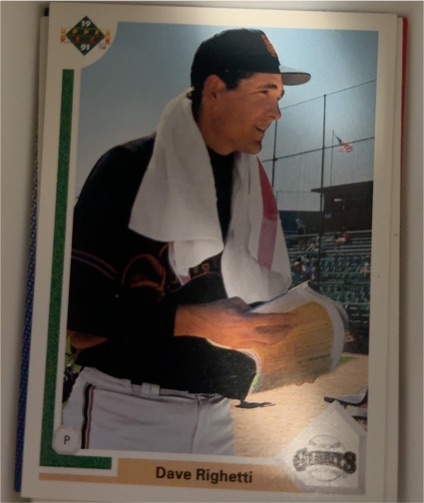 1991 Upper Deck #778 Dave Righetti — front