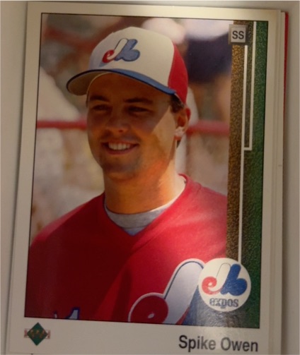 1989 Upper Deck #717 Spike Owen — front