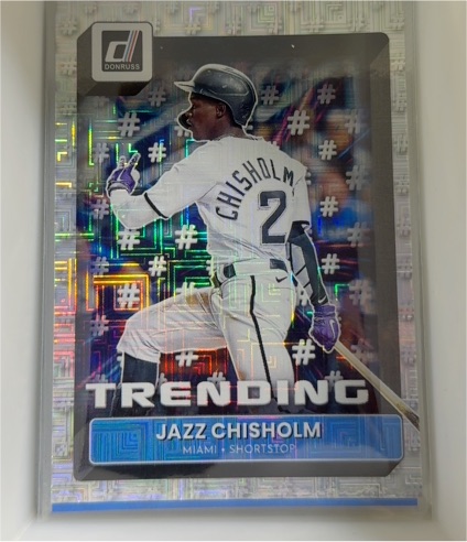 2022 Donruss Trending Vector #T-3 Jazz Chisholm — front