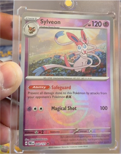 2025 Pokémon Scarlet & Violet Prismatic Evolutions #040 Sylveon — front