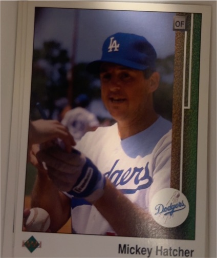 1989 Upper Deck #709 Mickey Hatcher — front