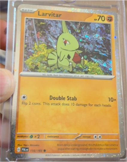 2023 Pokémon Paldea Evolved #110 Larvitar — front