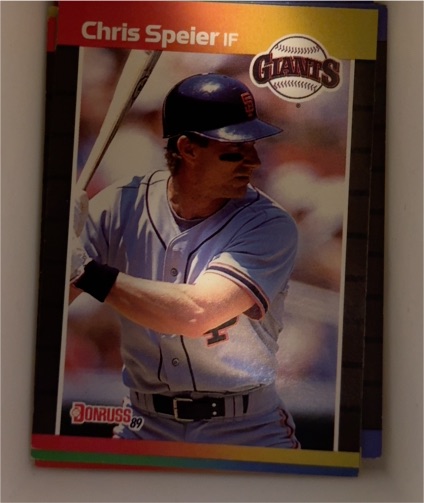 1989 Donruss #532 Chris Speier — front