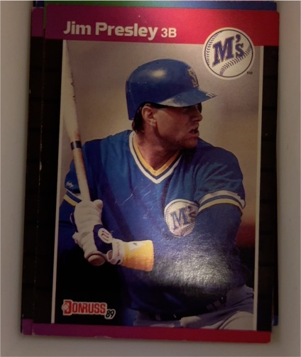 1989 Donruss #379 Jim Presley — front