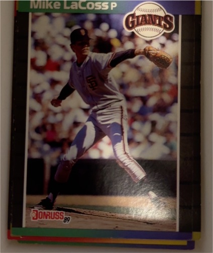 1989 Donruss #602 Mike LaCoss — front