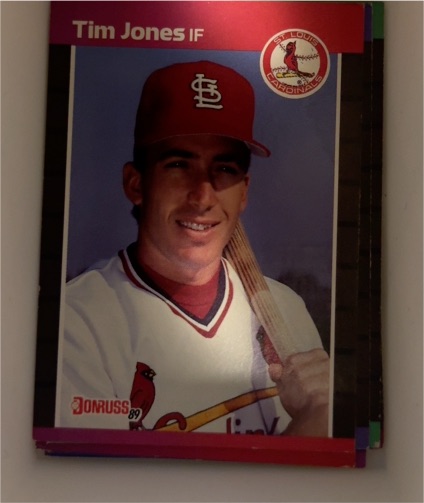 1989 Donruss #555 Tim Jones — front