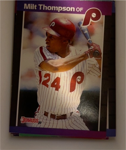 1989 Donruss #313 Milt Thompson Philadelphia Phillies — front