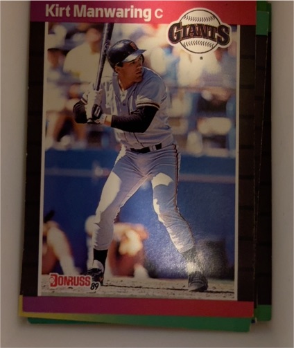 1989 Donruss #89 Kirt Manwaring — front