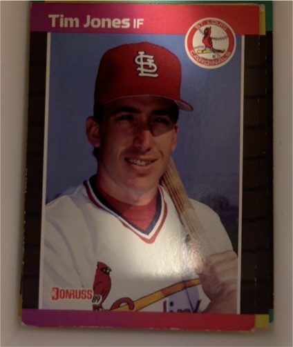 1989 Donruss #555 Tim Jones — front