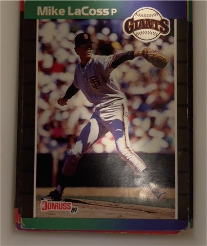 1989 Donruss #602 Mike LaCoss — front