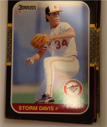 1987 Donruss #273 Storm Davis — front