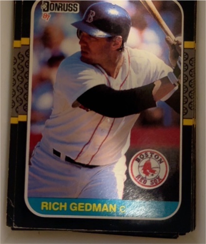 1987 Donruss #153 Rich Gedman — front