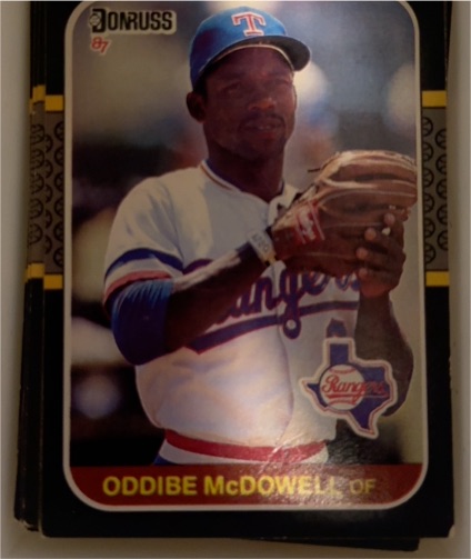 1987 Donruss #161 Oddibe McDowell — front