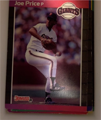 1989 Donruss #89 Joe Price — front
