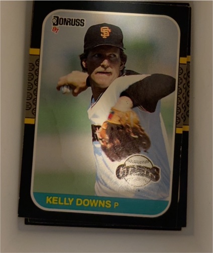 1987 Donruss #573 Kelly Downs — front